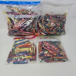 Loose Crayon Lot 6+ Pounds - Mostly Crayola and some Restaurant Crayons 1980-90s